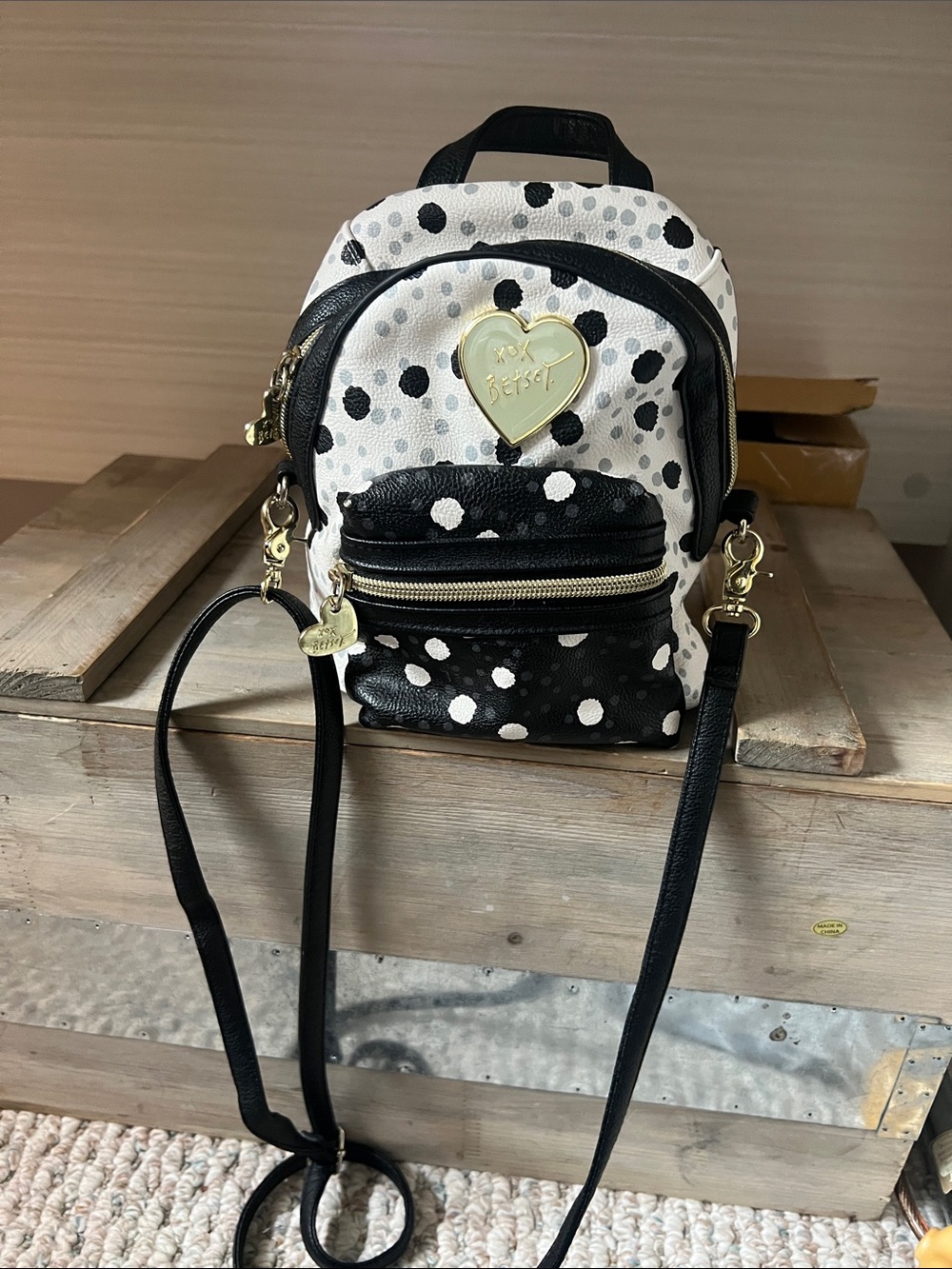 Betsey Johnson mini backpack